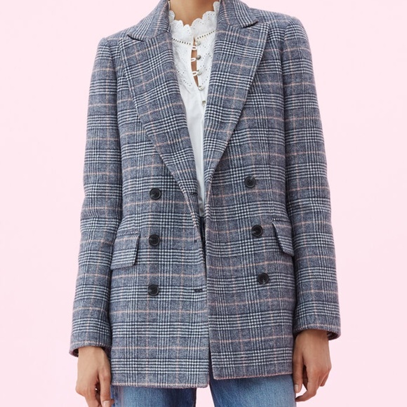 Rebecca Taylor Jackets & Blazers - LA VIE Rebecca Taylor DOUBLEFACE WOOL PLAID COAT